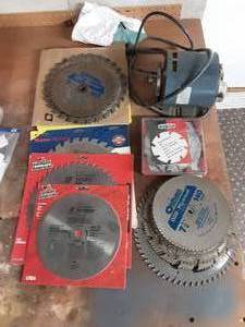 lot 14 image: Saw Blades, Dado Blades & Electric Motor