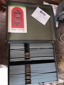 lot 27 image: Vintage Metal Duplicate Bridge Set With Playing Cards