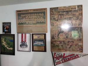 lot 49 image: Collection Of MN Twins World Series Memorabilia