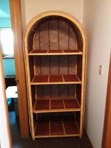 lot 54 image: 72 Arch Wicker Shelf 34x18