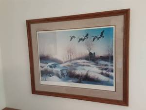 lot 56 image: Framed Print Winter Retreat #2 Jim Hansel 320800 26x32