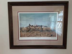 lot 57 image: Framed Print Roadside Rednecks By Les Kouba 15112000 24x30
