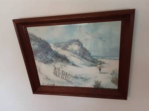 lot 58 image: Framed Print Beach Print By A. Sehring 18x22