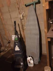 lot 75 image: Hoover Steam Vac, Ironing Board
