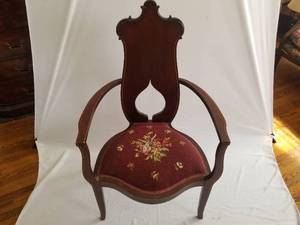 Antique Needlepoint Chair