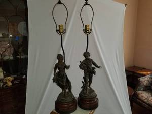 Pair of Emile Bruchon Lamps