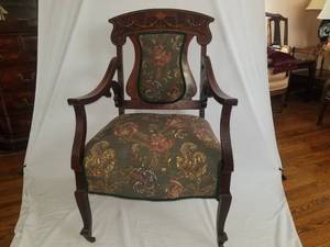 Antique Upholstered Armchair