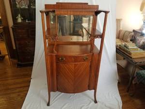 Antique Mahogany Music Cabinet