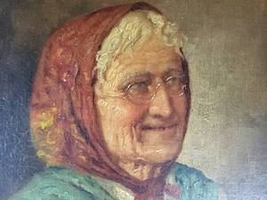Antique Oil Painting on Board