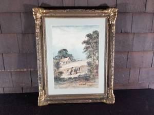 Antique Evans Watercolor