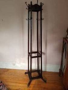 Antique Oak Arts and Crafts Hall Tree