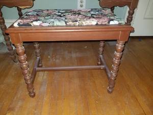 Antique Vanity and Matching Bench