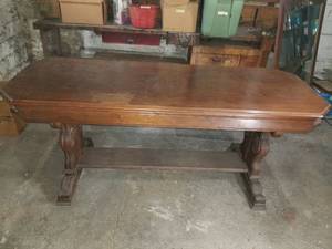 Fancy Antique Library Table
