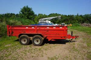 lot 2 image: 20013 Load Trail 14 Tandem Axle Hydraulic Dump Trailer