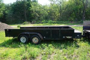 lot 7 image: 2007 H & H Tandem Axle Landscape Trailer