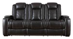 lot 40 image: Ashley Furniture Party Time Power Reclining Sofa, 3700315.