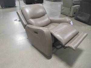 lot 300 image: Ashley Furniture Galahad Power Recliner in Sandstone 6610206