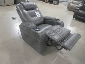 lot 301 image: Signature Design by Ashley Composer Power Recliner in Gray 2150613