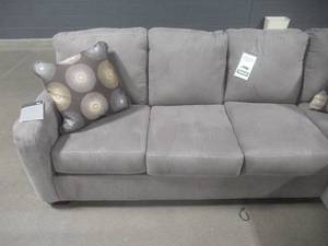 lot 309 image: Ashley Furniture Zella 2-Piece Sectional with Chaise in Charcoal APK-70200-L2