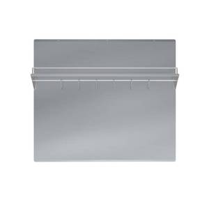 lot 84 image: Ancona 36 in. x 30 in. Stainless Steel Backsplash with Shelf and Rack in Stainless Steel, PBS-1234.