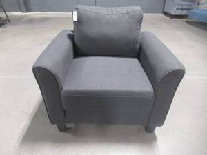 lot 325 image: Boyel Living Black Living Room Furniture Armrest Single Sofa LY-WF191002AAB