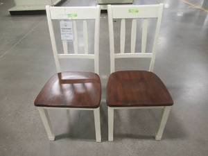 lot 95 image: Signature Design By Ashley Whitesburg Dining Room Chair, D583-02. (Set of 2).