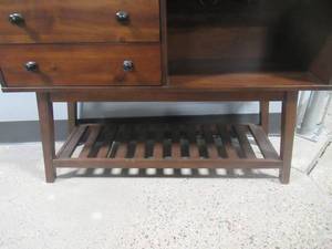 lot 329 image: Coaster Furniture Wine Cabinet In Teak 109486