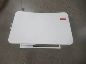 lot 716 image: Maya Wood Adjustable Standing Desk Raiser in White WM-DKR-0006WD