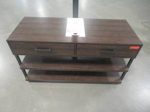 lot 337 image: Threshold 48 Threshold 3 in 1 TV Stand Brown TGXLD-4