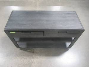 lot 339 image: Progressive Furniture Allure II Black Sofa Console Table T770-05