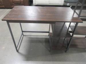 lot 340 image: Signature Design by Ashley Soho Home Office Desk with Shelf Z1710162
