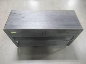 lot 345 image: Progressive Furniture Allure II Black Sofa Console Table T770-05