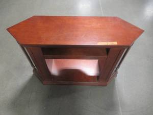 lot 348 image: Southern Enterprises Claremont Fireplace Cabinet, Cherry FA9310000TX