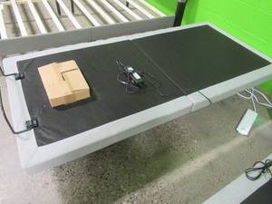 lot 105 image: Twin Adjustable Platform With Remote - Electronics and Remote Not working - May be wire disconnect or electrical issue.