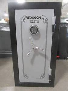 lot 117 image: QAI Stack-On Elite Personal Safe, 21 x 21 x 40, 3 Shelves. - Missing Keys, Have Entry Code.
