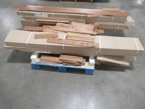 lot 119 image: Wholesale Pallet of 34 x 3 14 x Random Length Toast Brown Hardwood Flooring - 20 sq ft.case - Approximately 8-9 Cases.