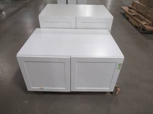 lot 136 image: WHOLESALE MIXED PALLET OF MISCELLANEOUS WALL CABINETS