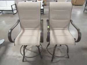 lot 158 image: Home Decorators Collection Sun Valley Aluminum Outdoor Bar Stool (2-Pack), 751-0660-000.