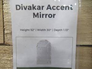 lot 646 image: Signature Design by Ashley Divakar Accent Mirror A8010069