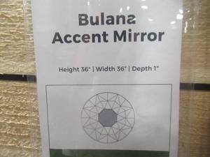 lot 649 image: Signature Design by Ashley Bulana Accent Mirror A8010165