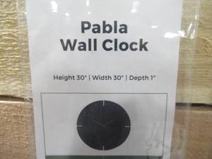 lot 651 image: Signature Design by Ashley Pabla Wall Clock A8010185