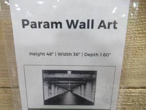 lot 662 image: Signature Design by Ashley Param Wall Art A8000257