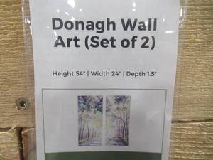 lot 663 image: Signature Design by Ashley Donagh Wall Art (Set of 2) A8000073