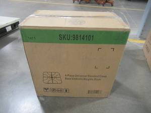 lot 282 image: Westin Outdoor 4-Piece Universal Standard Cross Patio Umbrella Base in Black 9814101