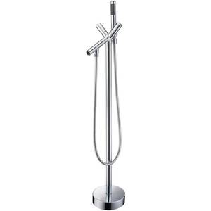 lot 180 image: ANZZI Havasu 2-Handle Claw Foot Tub Faucet with Hand Shower in Polished Chrome, FS-AZ0042CH.
