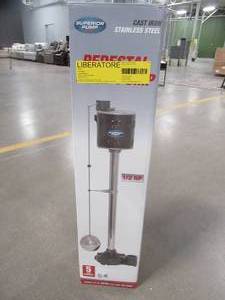 lot 181 image: Superior Pump 92551 12 HP Non-Submersible Cast Iron Pedestal Sump Pump.
