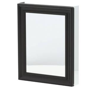 lot 244 image: Pegasus 24 in. x 30 in. Framed Recessed or Surface-Mount Bathroom Medicine Cabinet in Espresso.