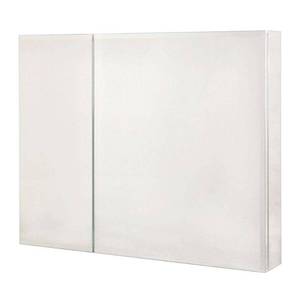lot 245 image: Pegasus 30 in. W x 26 in. H Recessed or Surface-Mount Bi-View Bathroom Medicine Cabinet with Beveled Mirror Door SP4584.