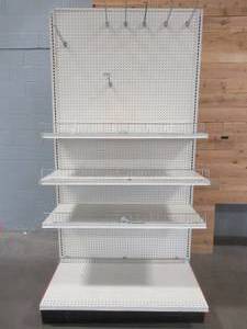 lot 401 image: 1 Retail Single-Sided Gondola Unit With Accessories. This Unit is 48 x 28 x 96 Tall.