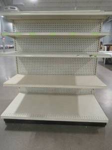 lot 411 image: 1 Retail Single-Sided Gondola Unit End Cap. Each Unit is 48 x 28 x 54 Tall.